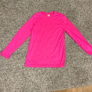Hot pink rash guard